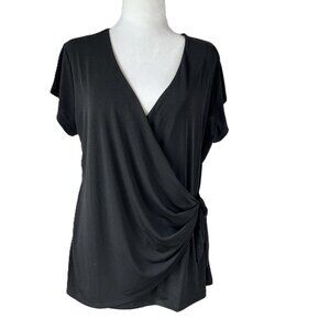 🖤 Tahari Women's Top Size XL – Elegant Wrap Style
